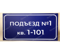 Табличка с номерами квартир