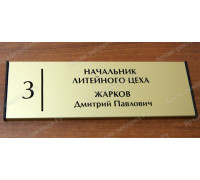 Табличка «ФИО»
